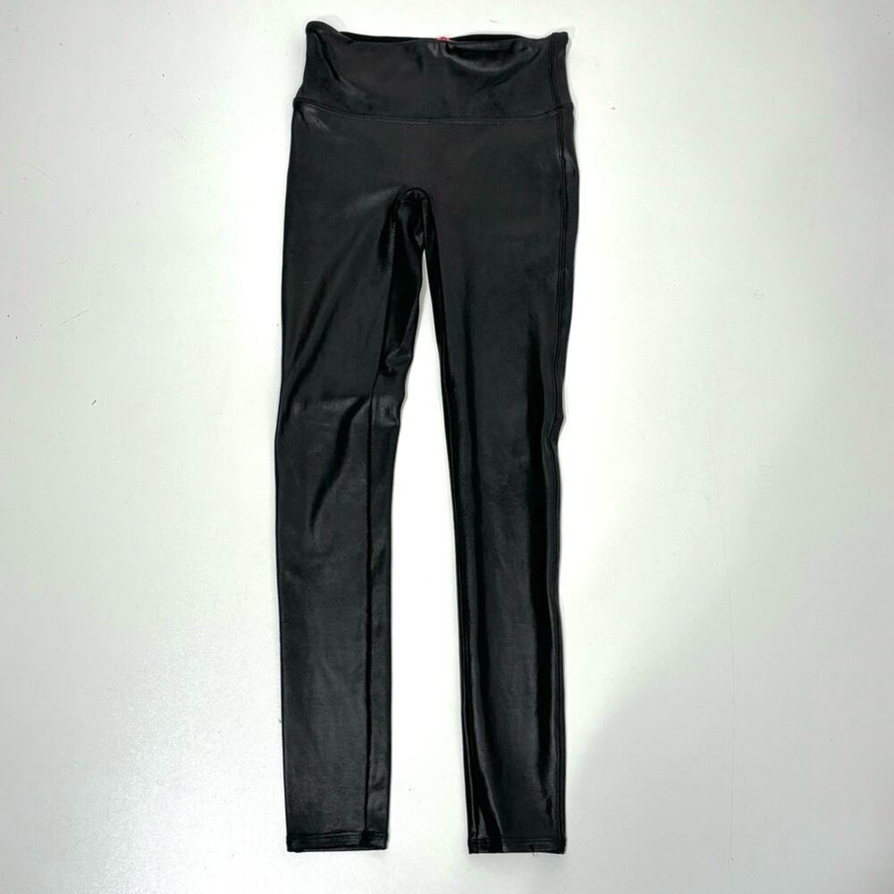 Spanx Faux Leather High Waisted Leggings Black S - Picture 1 of 9